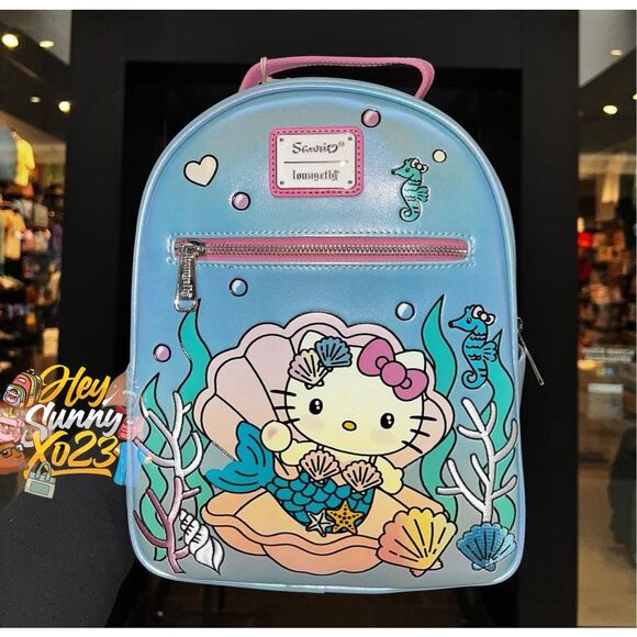 Loungefly Sanrio Hello Kitty Mermaid Metallic Mini Backpack
